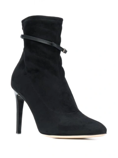 Shop Giuseppe Zanotti Buckle Strap Ankle Boots In Black