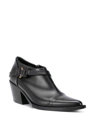 Shop Alyx Leather Ankle Boots In Black
