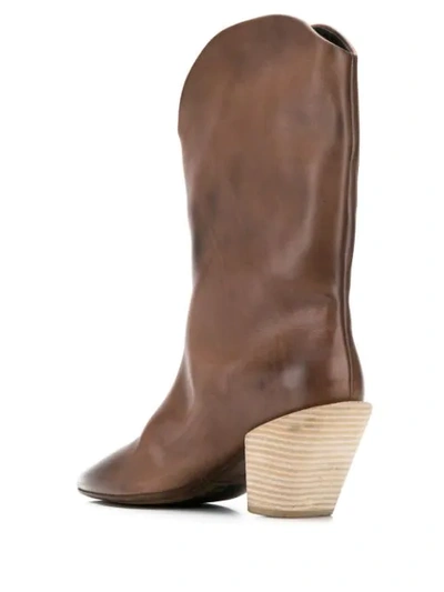 Shop Marsèll Pointed Cowboy Boots In Brown