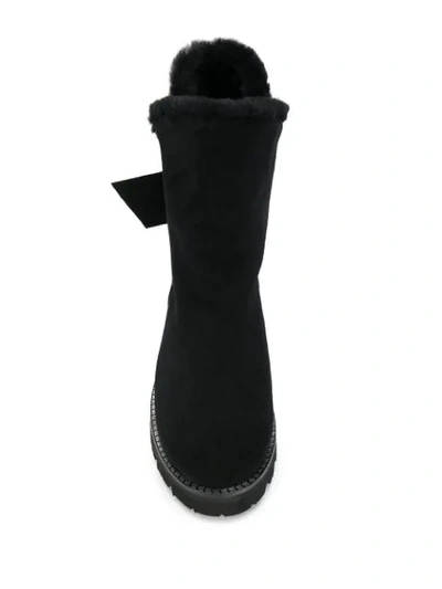 Shop Baldinini Crystal Embellished Suede Boots In 0xxx Black