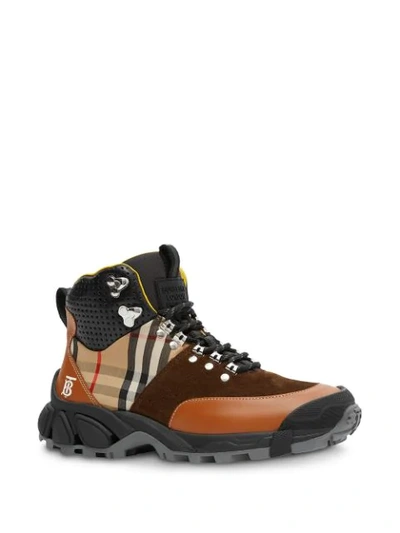 Shop Burberry Tor Hiking Boots In Beige