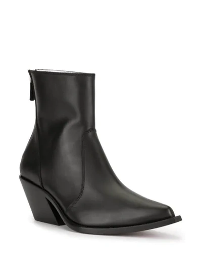 Shop Givenchy Pointed Cowboy Boots In Black
