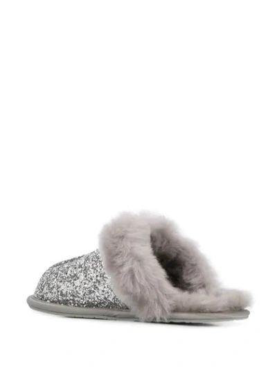 Shop Ugg Scuffette Slippers In Grey ,metallic