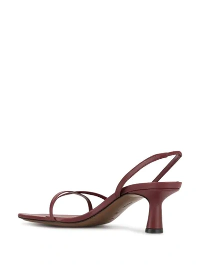 Shop Neous Meria Strappy Sandals In Red