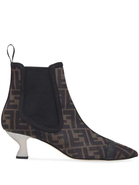 fendi print boots