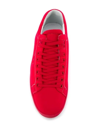 Shop Kenzo 'tennix' Sneakers In Red