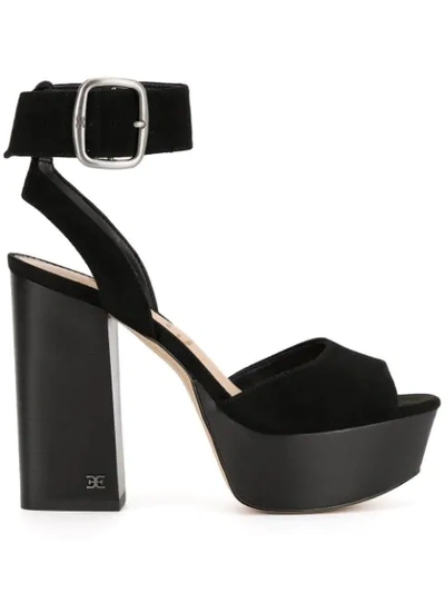 Shop Sam Edelman Rain Platform Sandals In Black