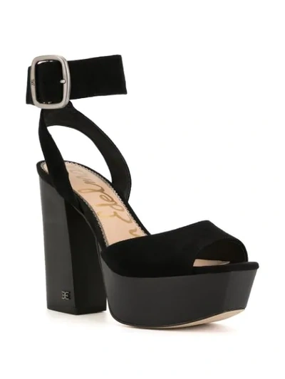 Shop Sam Edelman Rain Platform Sandals In Black