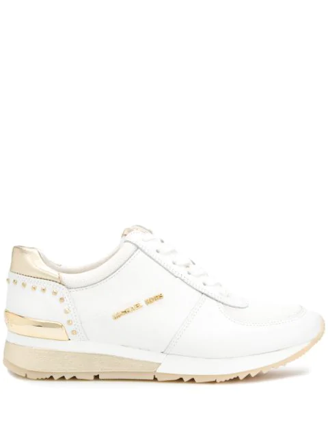 allie metallic leather sneaker