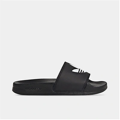 Shop Adidas Originals Adidas Big Kids' Originals Adilette Lite Slide Sandals In Core Black/cloud White