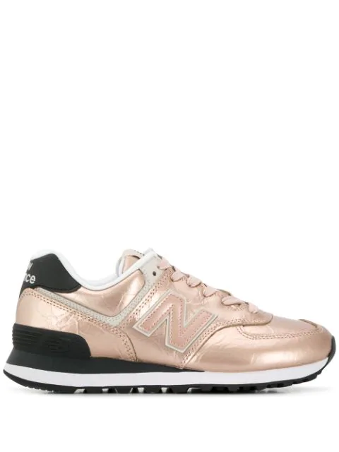new balance 574 pink gold