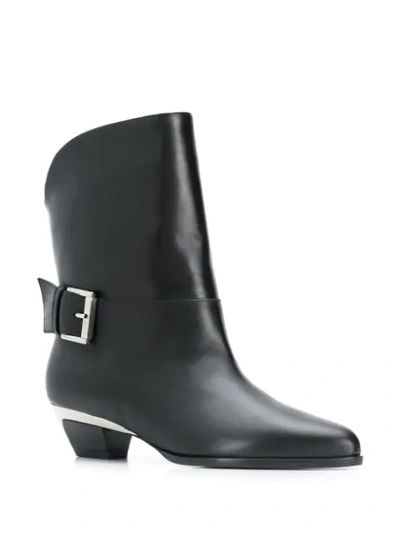 Shop N°21 Buckled Ankle Boots In Black