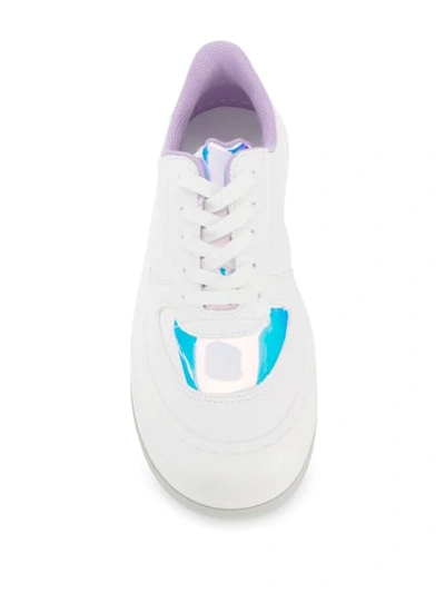 Shop Joshua Sanders Chunky Lace-up Sneakers In White