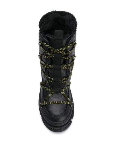 Shop Dsquared2 Chunky Hiking Style Boots In Black