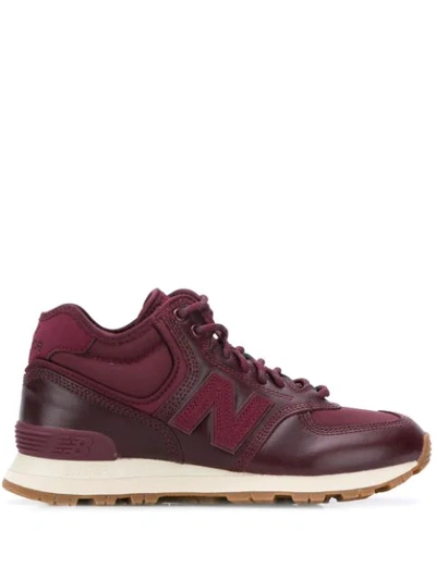 Shop New Balance Wh574 Sneakers In Purple
