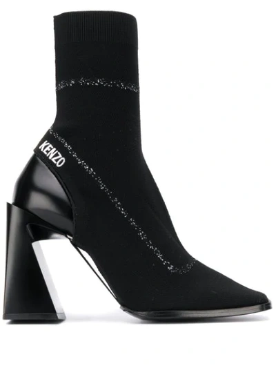 Shop Kenzo K Square Ankle Boots In Black