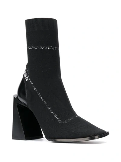 Shop Kenzo K Square Ankle Boots In Black