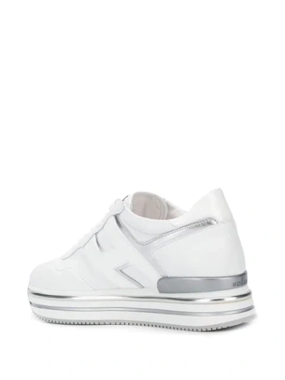 Shop Hogan Midi Platform Sneakers In White