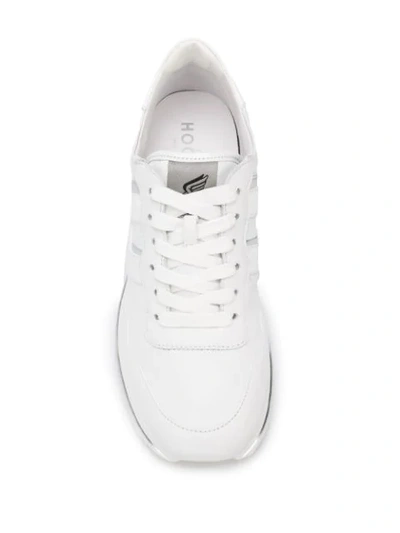 Shop Hogan Midi Platform Sneakers In White