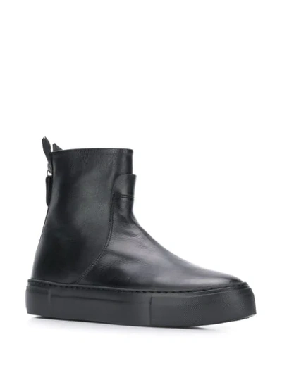 Shop Agl Attilio Giusti Leombruni Rear Zip Boots In Black