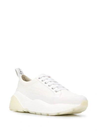 Shop Stella Mccartney Eclypse Lace-up Sneakers In White