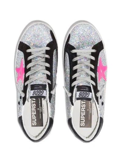 Shop Golden Goose Superstar Sneakers In Silver