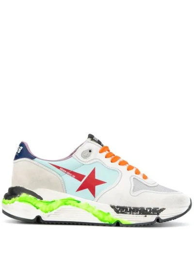 Shop Golden Goose Running Sole Sneakers In White