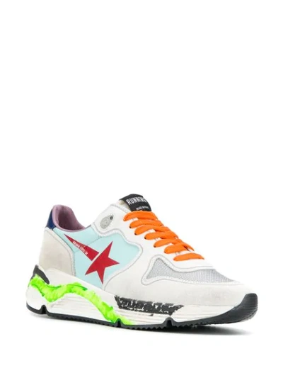 Shop Golden Goose Running Sole Sneakers In White