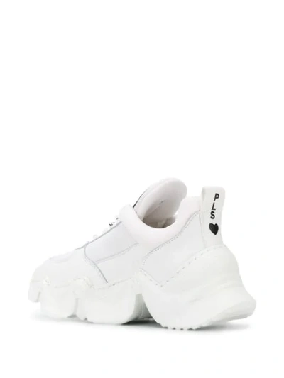 Shop Joshua Sanders Smile Emoji Detail Sneakers In White