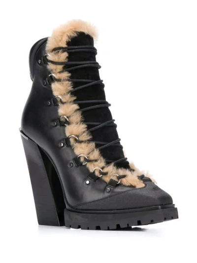 Shop Jimmy Choo Madyn 130mm Lace-up Boots In Black