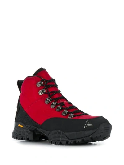Shop Roa Lace-up Hiking Boots In Red