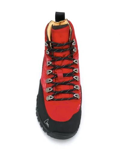Shop Roa Lace-up Hiking Boots In Red