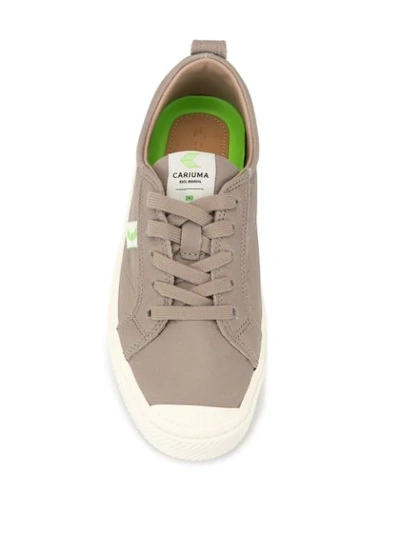 Shop Cariuma Oca Low Grey Premium Leather Sneaker