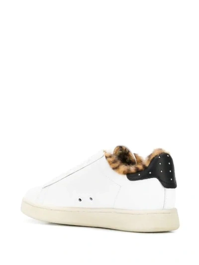 Shop Moa Master Of Arts Mikey Detail Sneakers In White