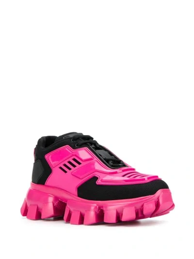 Shop Prada Cloudburst Thunder Panelled Sneakers In Pink