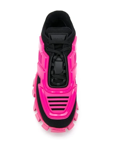 Shop Prada Cloudburst Thunder Panelled Sneakers In Pink