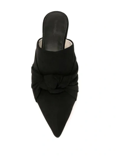 Shop Mara & Mine Isabelle Pointed Mules In Black