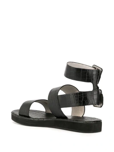 Shop Mara & Mine Aurora Flatform Sandals In Black