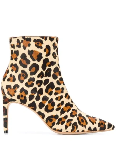 Shop Sophia Webster Ses19096 Leopard Furs & Skins->calf Leather In Brown