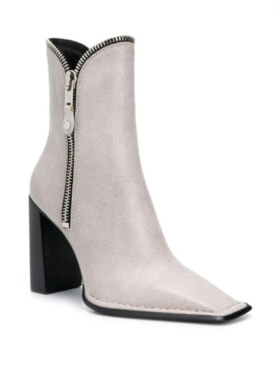 Shop Alexander Wang Lane Ankle Boots In White