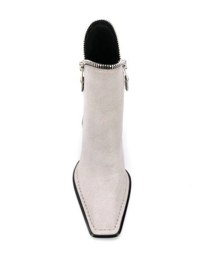 Shop Alexander Wang Lane Ankle Boots In White