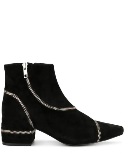 Shop Senso Narissa Zipper Boots In Black