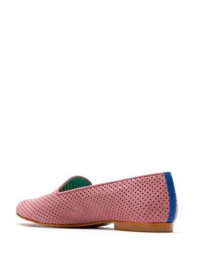 Shop Blue Bird Shoes Saudade Suede Loafers In Pink