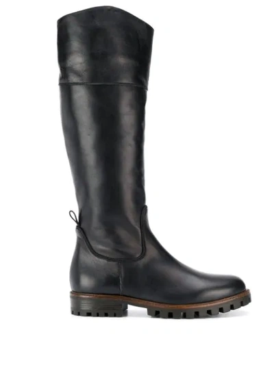 Shop Anna Baiguera Knee-length Boots In Black