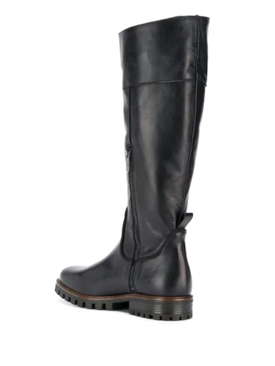 ANNA BAIGUERA KNEE-LENGTH BOOTS - 黑色