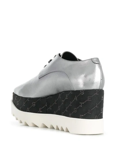 Shop Stella Mccartney Elyse Platform Shoes In Grey