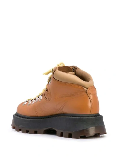 Shop Simon Miller High Tracker Boots In Brown