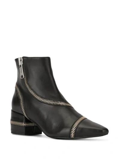 Shop Senso Narissa Zipper Boots In Black