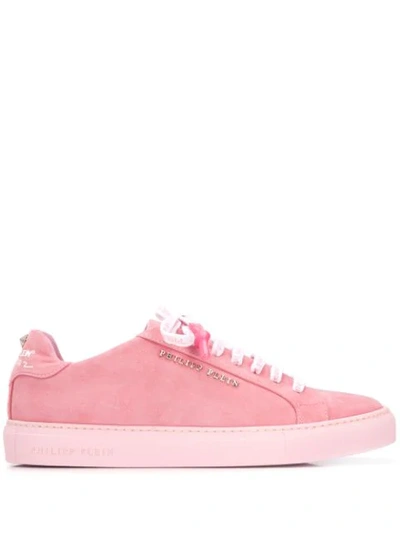 Shop Philipp Plein Low-top Sneakers In Pink