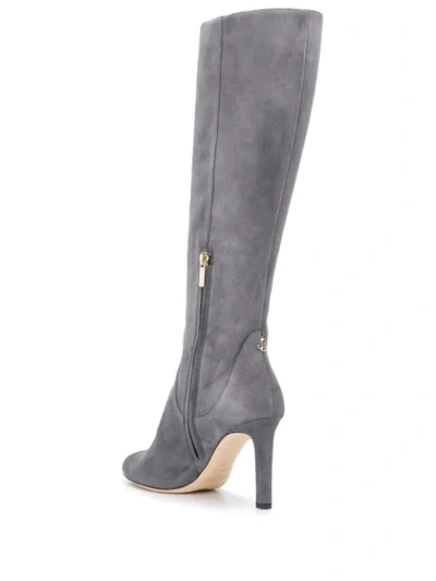 Shop Jimmy Choo Tempe 85 Boots In Grey